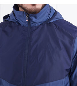 Color-blocked Water Resistant Windbreaker <b>Jacket</b> Quick Dry Breathable Anorak Printed Logo Nylon <b>Mens</b> Windbreaker <b>Jacket</b> - Product Image 5