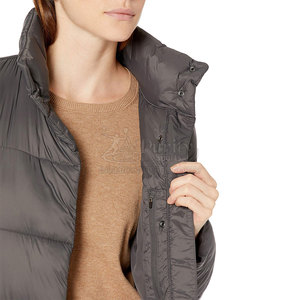 Qualité supérieure 100% coton fait nouveau Design femmes longue veste rembourrée en coton hiver à vendre - Product Image 4