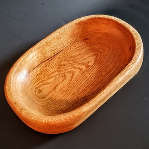 Bol ovale en bois de manguier naturel à bord brut, bol à pâte en bois, bol à salade, bol à fruits, bol à café, multi-usages, 100 pièces - Product Image 5