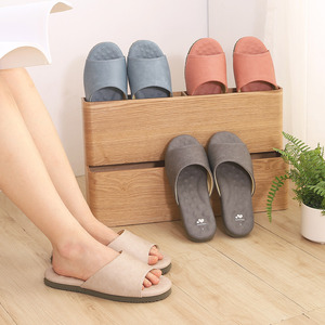 Vero & nique Pantoufles d'intérieur beiges en latex confortables et antidérapantes pour la maison Pantoufles silencieuses en caoutchouc imperméables et antidérapantes pour toutes les saisons - Product Image 5