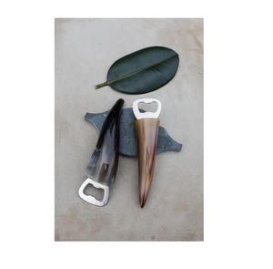Abridor de Botellas Vintage con Mango de Cuerno de Búfalo, Herramienta de Cocina Única Hecha a Mano, Sacacorchos y Abridores, Regalo de Inauguración de Casa - Product Image 4