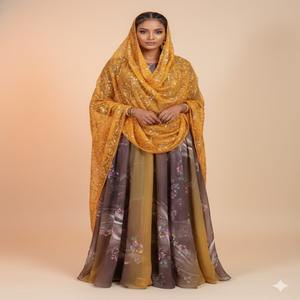 Robe traditionnelle somalienne authentique tendance 2026 pour filles, en jacquard slub, pour les occasions spéciales - Product Image 2