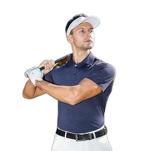 Polos pour hommes - T-shirts de performance à manches courtes noirs à séchage rapide et évacuation de l'humidité pour le travail décontracté et les activités sportives - Product Image 3