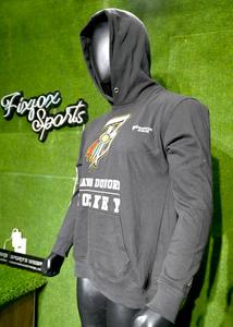 Pull à capuche personnalisé pour hommes, 100% coton biologique, éponge française, poids lourd, sweats à capuche vierges pour hommes - Product Image 2