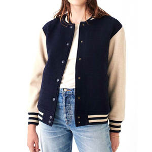 Personalized <b>Women</b> Letterman Varsity <b>Jacket</b> Custom College Style Streetwear <b>Jacket</b> - Product Image 1