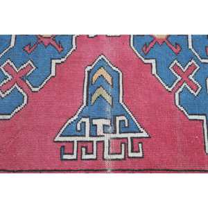 6.1x9.4 ft Vintage Rug, Turkish Rug, <b>Red</b> Floral <b>Wool</b> Rug - Product Image 5