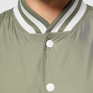 Recién llegado, chaqueta con letras, estilo de botón cubierto, tela de lana, chaquetas universitarias para hombres, chaqueta de béisbol universitaria para hombres - Product Image 6
