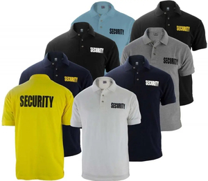 Polos de manga corta personalizados al por mayor, camisa gris de uniforme de seguridad privada - Product Image 6