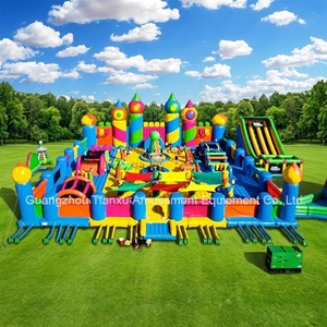 Juegos Inflables Gigantes para Niños al Aire Libre, Castillo Inflable, la Ciudad de Entretenimiento Más Divertida del Mundo, Castillo Inflable con Tobogán - Product Image 2