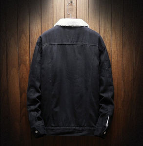 Veste Denim en coton grande taille de haute qualité design personnalisé pour l'hiver, vente en gros - Product Image 4