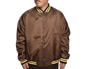 เสื้อแจ็กเก็ตผ้าซาตินสำหรับผู้ชายเสื้อแจ็กเก็ตมหาวิทยาลัยแขนยาวปรับแต่งได้สำหรับฤดูหนาว - Product Image 1