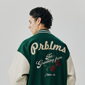 Veste universitaire pour hommes de haute qualité à vendre meilleure qualité Design personnalisé vestes universitaires sur mesure veste universitaire lettre pour hommes - Product Image 5