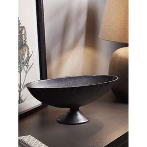 Accesorios de decoración interior para el hogar, cuenco antiguo, plato para servir, pedestal hecho a mano, frutero, decoración de vacaciones, artesanías de Metal - Product Image 1