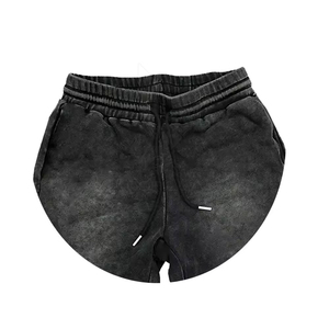 Pantalones Cortos de Invierno para Hombre, Nueva Llegada, Calidad Premium, Lavado Ácido, 100% Algodón, Secado Rápido, Transpirables, Antiarrugas, Cintura Elástica, Color Sólido - Product Image 3