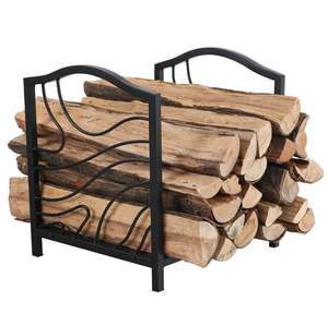 Support professionnel en acier massif pour bûches de bois de chauffage, stockage pour la maison et le jardin, accessoires de cheminée intérieurs et extérieurs - Product Image 3