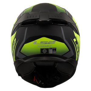 LS2 STREAM 2 FURY MAT SYAH-grã-NEON SARI KASK