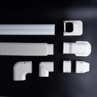 Kit de couverture décorative pour conduits en PVC résistant aux UV ASTM D1784 pour mini-split HVAC