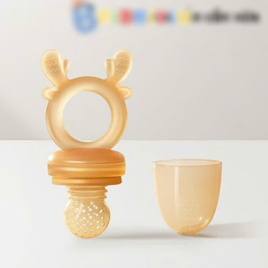 El comedero de silicona para bebés ayuda a introducir sólidos de forma segura, suave, no tóxico y fácil de limpiar para el tiempo de alimentación de su bebé - Product Image 2