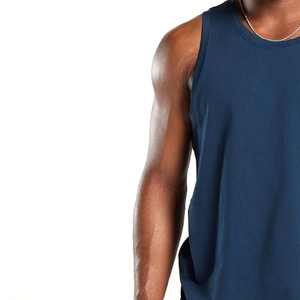 Qualité supérieure OEM Logo personnalisé Mode de haute qualité Blanc Noir Débardeur d'entraînement de musculation en coton pour hommes - Product Image 2