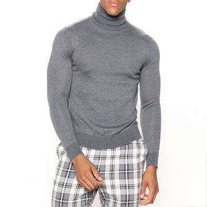 เสื้อคอเต่าผู้ชายทรงปกติ ผ้าสแปนเด็กซ์/โพลีเอสเตอร์/คอตตอน ราคาสุดคุ้ม สินค้ามาใหม่ ระบายอากาศ แห้งเร็ว แขนสั้น สไตล์ลำลอง - Product Image 2