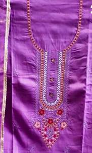 Costumes de soirée indiens Salwar Kameez de créateur moderne pour femmes brodés à la main et belle taille libre - Product Image 2