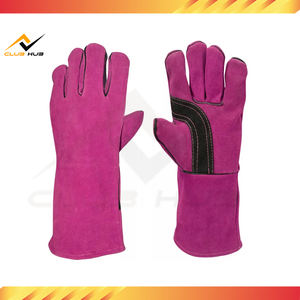 Gants de soudage en cuir antidérapants résistants à la chaleur, tendance, avec protection des doigts et du pouce pour une utilisation décontractée en extérieur - Product Image 5