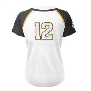 Maillot de softball premium pour femme à manches courtes, respirant et doux au toucher, idéal pour les entraînements, les compétitions et le sport quotidien - Product Image 2