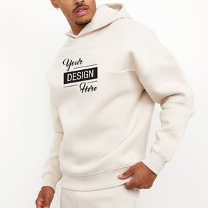 Vente en gros qualité impression lourd 100% coton hommes à capuche surdimensionné impression personnalisée pull de luxe coton sweats à capuche personnalisés - Product Image 1