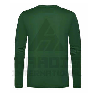 Transpirable nueva moda precio al por mayor Camiseta de manga larga Color personalizado Casual hombres Ropa Camisetas cuello redondo de manga larga - Product Image 5