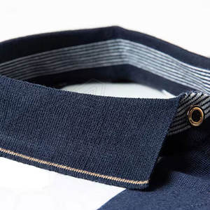 Nouveaux polos personnalisés de haute qualité Chemises pour hommes de haute qualité tricotées avec logo personnalisé T-shirts polo à manches courtes avec broderie vierge - Product Image 2