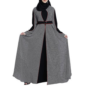 Abaya de Manga Larga Personalizable de Alta Calidad para Mujer, Informal, Transpirable, Musulmana, de Color Sólido, Secado Rápido, Ligera, Hasta el Tobillo - Product Image 5