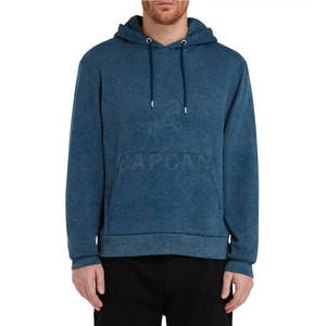 Sudadera con Capucha para Hombre de Algodón/Poliéster Premium, Lavado Ácido, Cómoda, Ecológica, Ropa de Invierno, Técnica de Estampado Sólido, Teñido Liso, Secado Rápido - Product Image 1