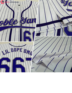 Camiseta de béisbol completa a rayas, camisetas y camisetas de béisbol de Pakistán, ropa deportiva, camiseta de béisbol transpirable - Product Image 6