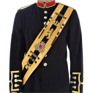 สายสะพายบัลดริก รอยัลไฮแลนด์ แบล็ควอทช์ ปักลายด้วยมือของดรัมเมเจอร์ - Product Image 3