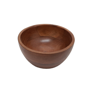 Tazón de fruta de forma redonda de madera decorativa para el hogar con acabado negro para utensilios de cocina de mesa, ensaladera, tazón para servir comida en el hogar y hoteles - Product Image 2