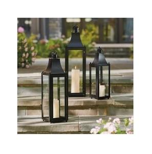 ชุดเทียนตกแต่งทำจากโลหะและแก้ว2ชิ้นสำหรับตกแต่งในร่มและกลางแจ้ง - Product Image 1