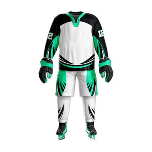 Maillot de hockey sur glace en polyester de qualité supérieure avec service OEM de couleur unie et conception personnalisée disponible - Product Image 1