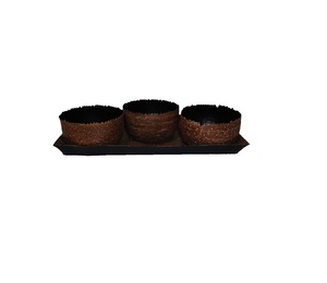 Bols de service en aluminium durable en métal poli léger pour les pique-niques ou les fêtes servant des collations aux fruits Desserts - Product Image 2