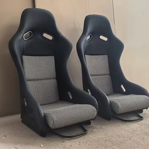 Sièges baquets de course universels personnalisés en fibre de verre, sièges de voiture sport en cuir PU pour véhicules modifiés - Product Image 4