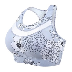 Sujetador deportivo de punto personalizado para mujer de nuevo diseño para correr Yoga Fitness espalda sin costuras ropa interior deportiva sublimación sujetador transpirable - Product Image 3