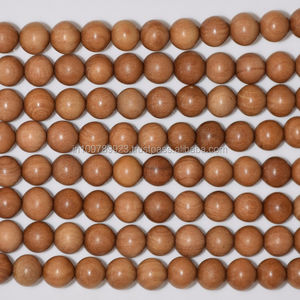 Perles de prière en bois de santal originales de 10 mm, vente en gros de perles en bois de santal, perles en bois - Product Image 1
