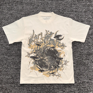 Camisas de diseñador de gama alta para hombre, Camiseta deportiva informal de moda con estampado suelto, nuevo estilo, marca de moda - Product Image 5