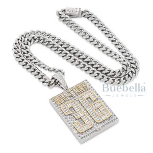 Collar con colgante de perro de 36 cámaras de lujo Iced Out, cadena de Hip Hop de enlace cubano para hombres, Joyería de diamantes de estilo rapero - Product Image 6