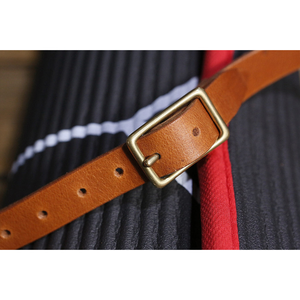 Sangle de tapis de yoga en cuir PU sangle de ceinture extensible réglable en matériau naturel avec étiquette de logo personnalisée - Product Image 2