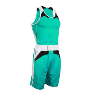 Chaleco de boxeo y kit corto Uniforme de boxeo 100% Uniformes de poliéster Uniforme de boxeo unisex a la venta 2025 - Product Image 6