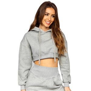 ชุดวอร์มฤดูหนาวของผู้หญิง2ชิ้นชุดวอร์มผ้าคอตตอนมีฮู้ดผ้าโพลีเอสเตอร์ออกแบบโลโก้ได้ตามที่ต้องการ - Product Image 1