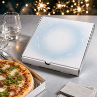 Boîte à pizza en carton ondulé personnalisée avec doublure en aluminium pour les fêtes et événements, emballage à emporter, vente en gros pour le Nouvel An