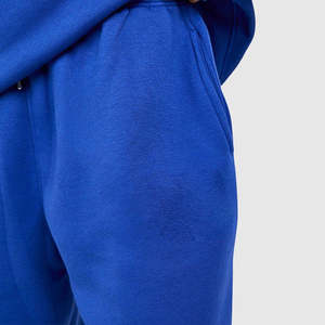 Survêtement en molleton vintage décontracté pour femme, 2 pièces, qualité supérieure, 100 % coton, écologique, hiver, bleu, jogging - Product Image 4