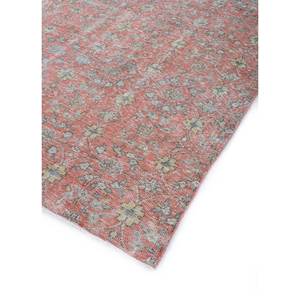 Alfombra de Lana Anudada a Mano Vintage Pae-2302, Grande, con Diseño Floral Rojo y Naranja, para Sala de Estar, Pasillo, Dormitorio de Adolescentes, Rectangular - Product Image 2