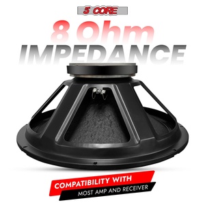 ลำโพงซับวูฟเฟอร์ 5 คอร์ 18 นิ้ว 600 วัตต์ RMS ฟูลเรนจ์ สำหรับงาน PA ดีเจ เสียงเบส 8 โอห์ม  อะไหล่เปลี่ยนได้ - Product Image 4